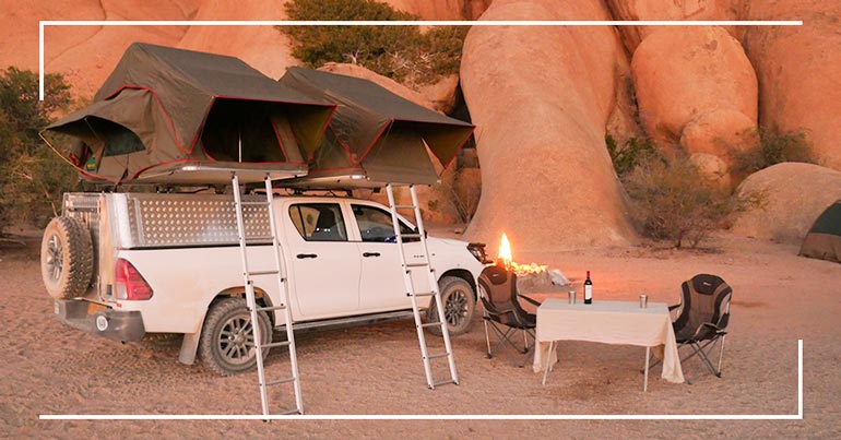 Camping in Namibia